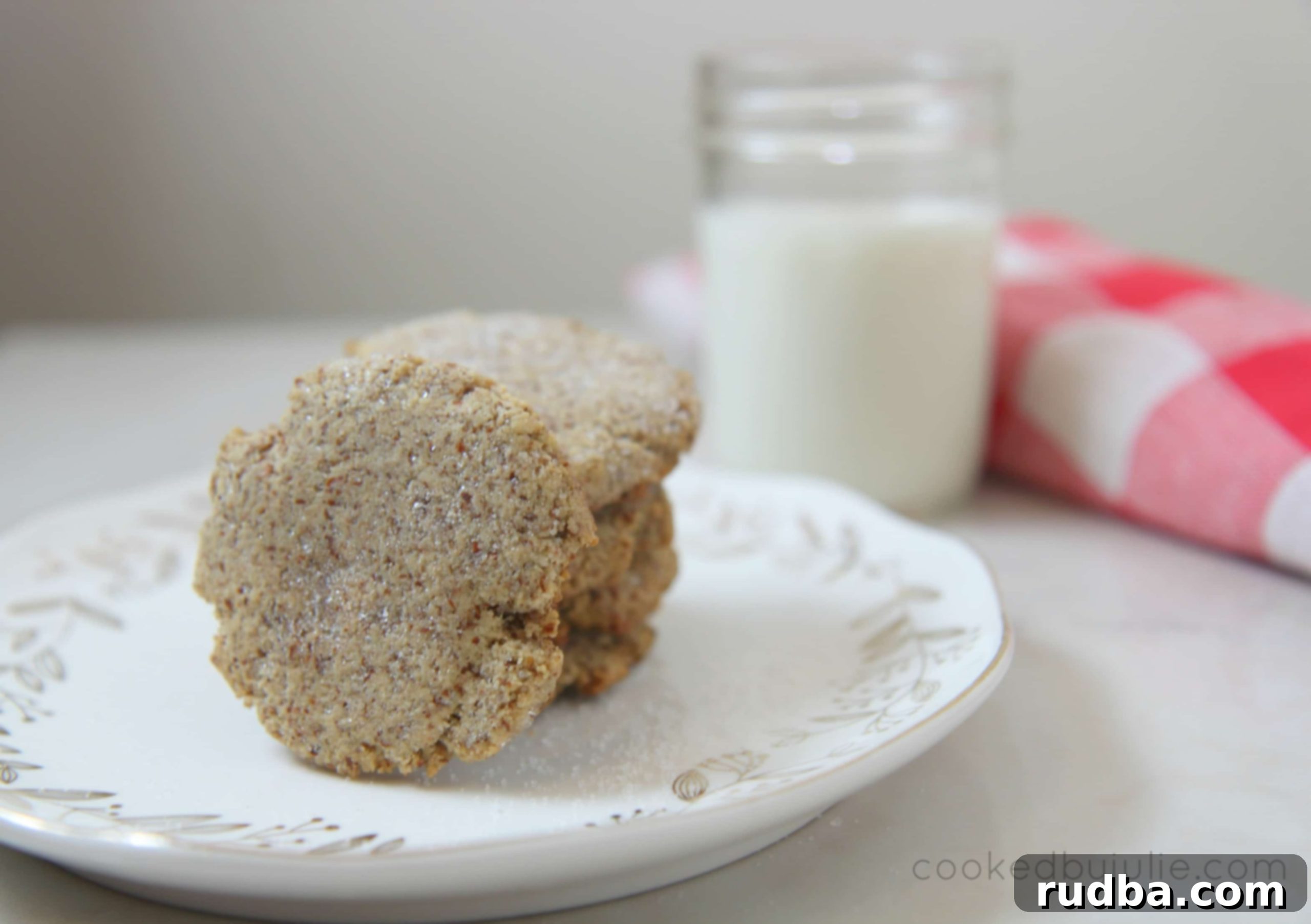 keto friendly sugar cookies and milk 