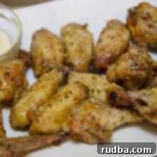 Baked Garlic Parmesan Wings recipe card image