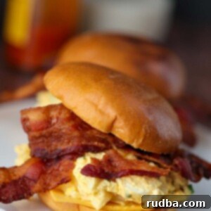 egg salad sandwich with bacon and cheese.