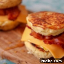 Copycat McGriddle Sandwich 5 Keto bacon, egg, and cheese Mcgriddle