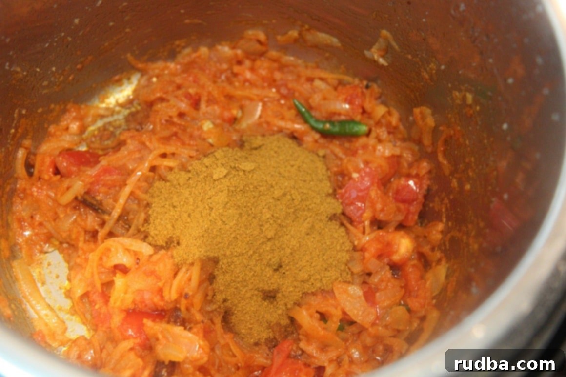 A mixture of vegetables and spices.