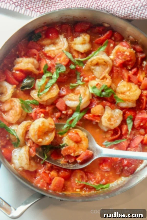 tomato and basil shrimp 