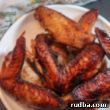 Sticky Honey Baked Turkey Wings 4 honey roasted turkey wings