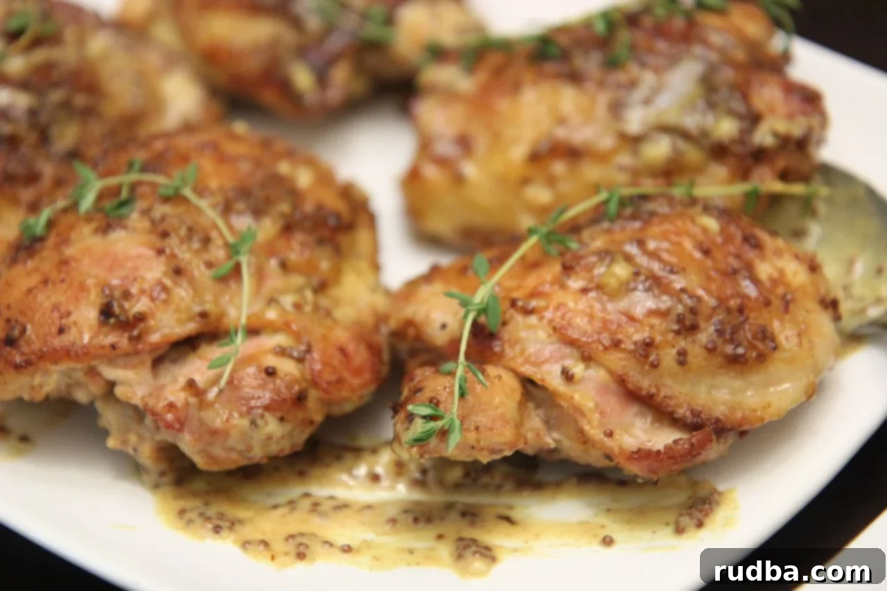 This honey mustard glazed chicken is a super simple recipe with a ton of flavor