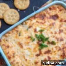 Decadent Baked Crab Dip 5 Hot crab dip with green onions and ritz crackers.