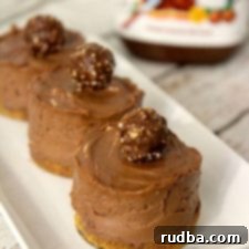 No-Bake Mini Nutella Cheesecakes