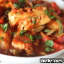 Skillet Cod with Tomatoes, Onions, and Peppers - Cooked by Julie