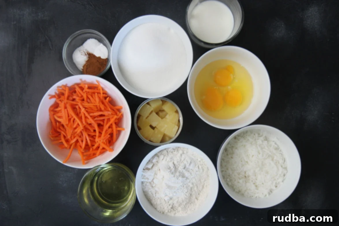 nine small bowls with ingredients on a black surface 