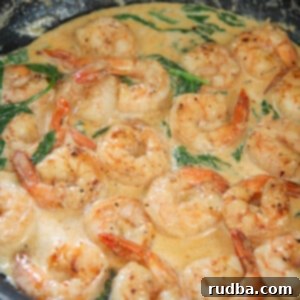 Creamy Garlic Shrimp with Spinach
