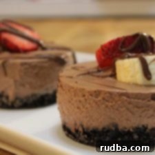 Decadent Nutella Mousse 3 Nutella Mousse in a serving dish.